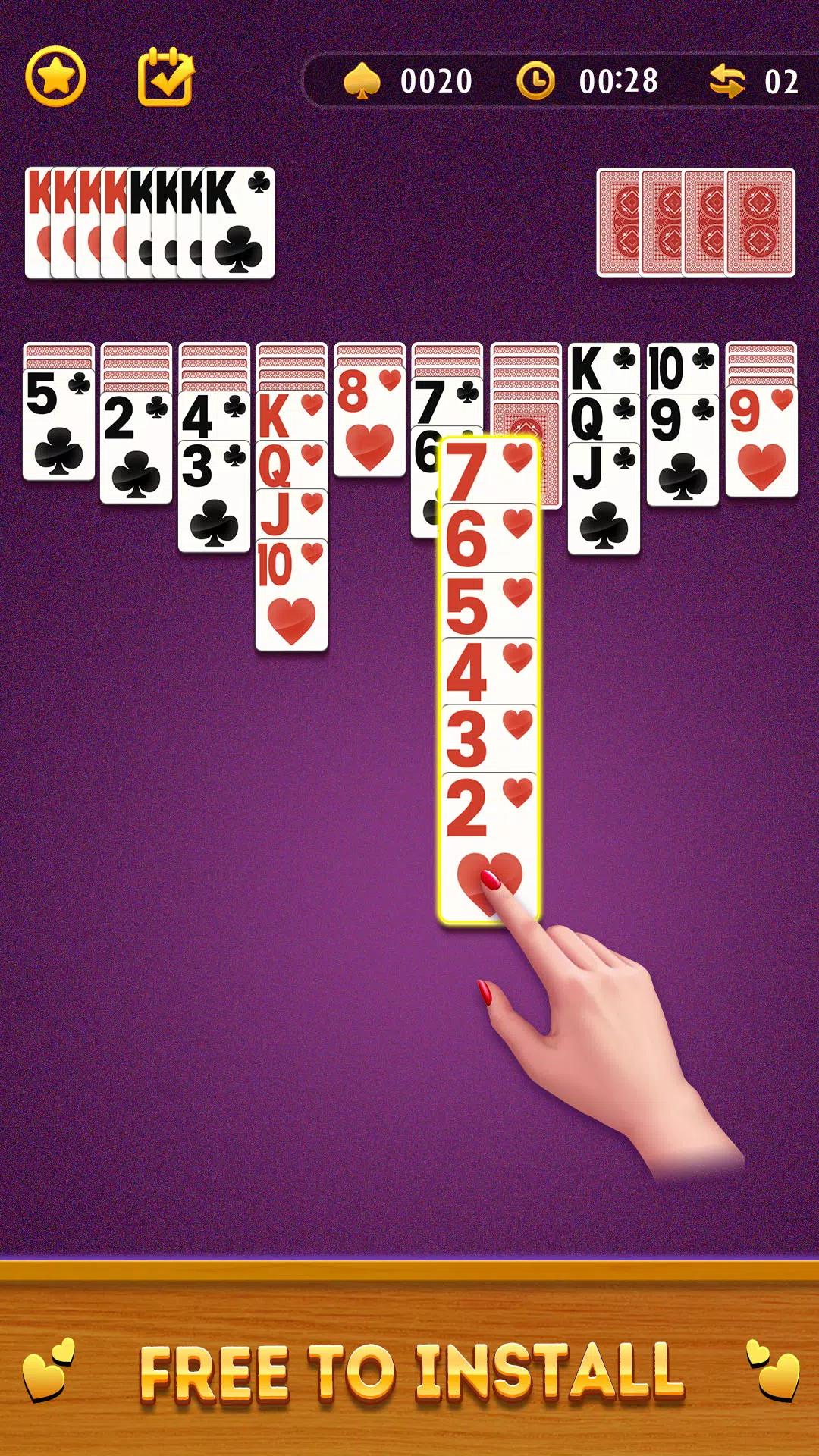 Spider Solitaire Card Game Ảnh chụp màn hình 1