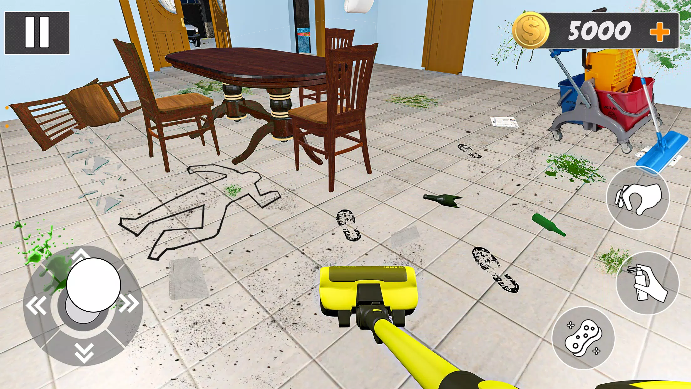 Murder Evidence Cleaner Games ภาพหน้าจอ 0