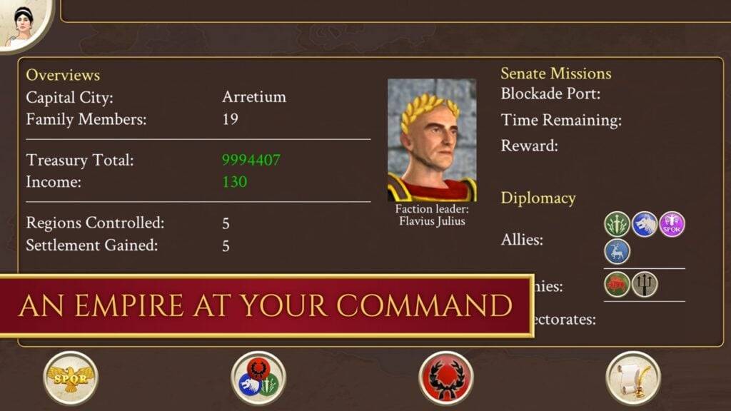 Feral Interactiveは、ローマのインペリウムアップデートをリリースします：Total War