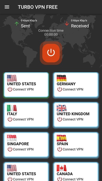 Turbo VPN Free Скриншот 1