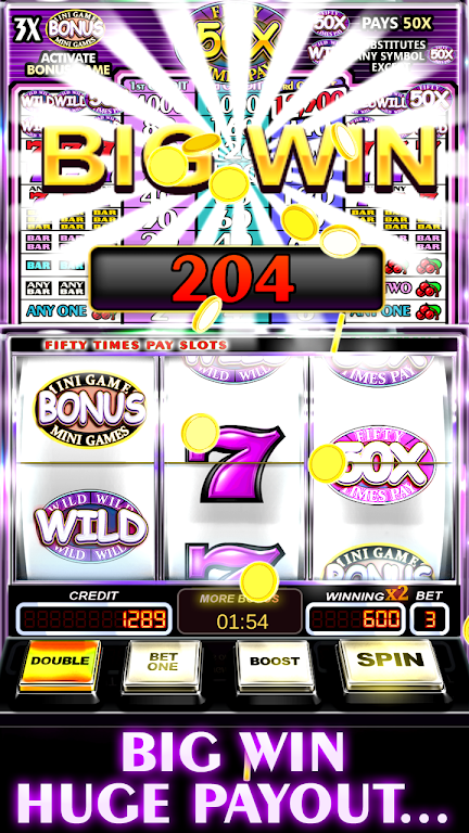 Free Slot Machine 50X Pay Screenshot 1