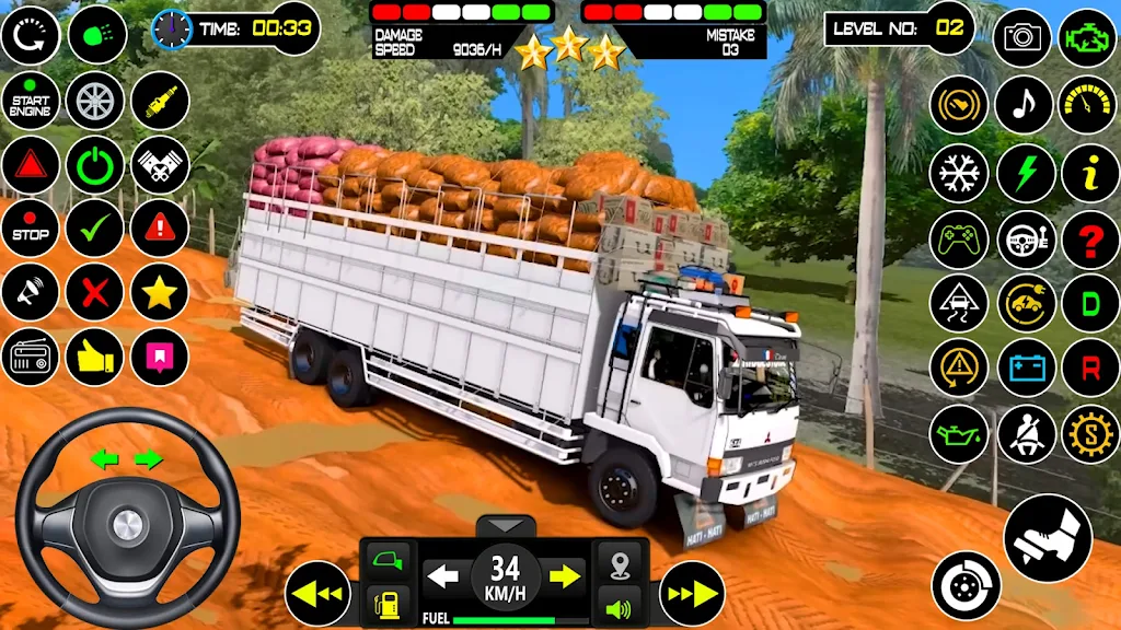 US Mud Truck Transport Game 3D স্ক্রিনশট 0