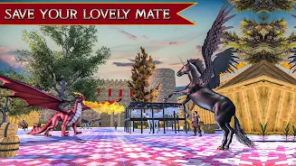 Flying Unicorn Horse Game Schermafbeelding 2