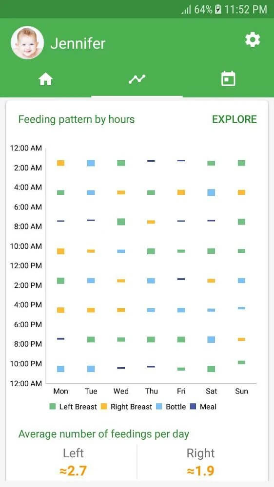 Schermata Baby Tracker Mod 2