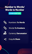 Numbers to Words Converter Captura de pantalla 0