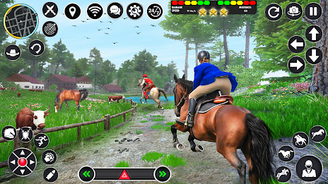 Horse Racing Games Horse Rider Zrzut ekranu 0