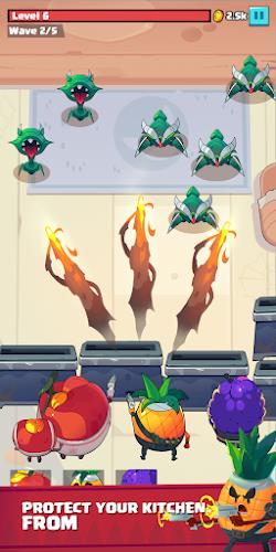 Fruit War: Idle Defense Game ภาพหน้าจอ 0