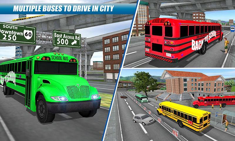 School Bus Driving Game Captura de pantalla 3