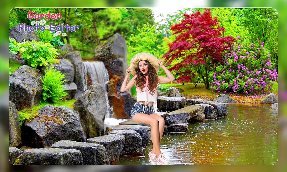 Garden Photo Frame Editor ဖန်သားပြင်ဓာတ်ပုံ 0