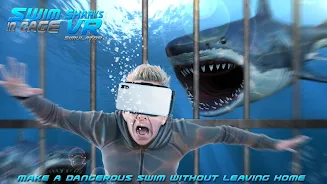 Swim Sharks Cage VR Simulator स्क्रीनशॉट 0