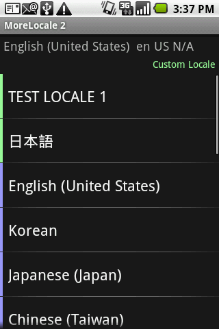 Touchscreen Calibration Capture d'écran 2