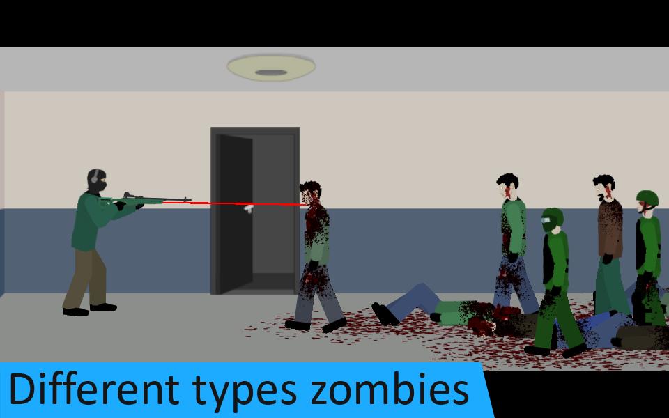 Flat Zombies: Defense & Cleanup Ekran Görüntüsü 1