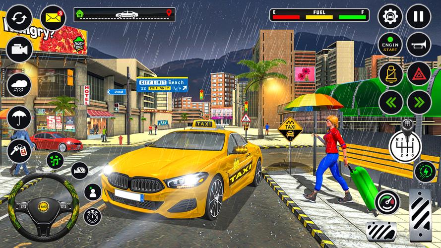 US Taxi Car Parking Simulator Schermafbeelding 0