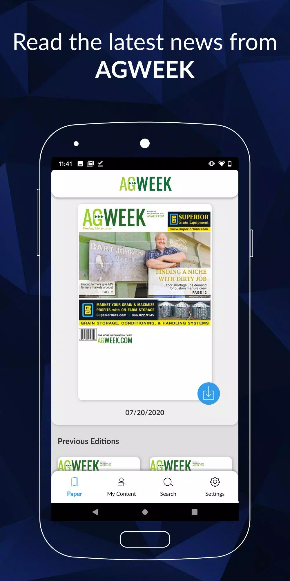 Agweek E-Paper ဖန်သားပြင်ဓာတ်ပုံ 0