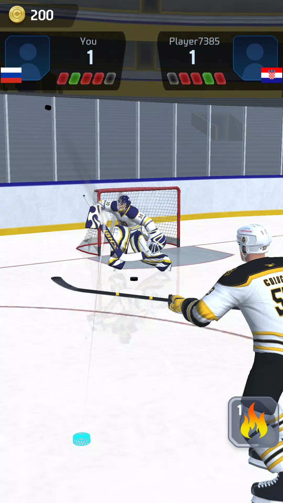 Hockey Game Stars 3D স্ক্রিনশট 2