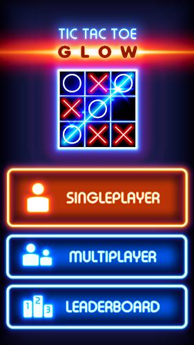 Tic Tac Toe Glow: 2 Players Zrzut ekranu 0