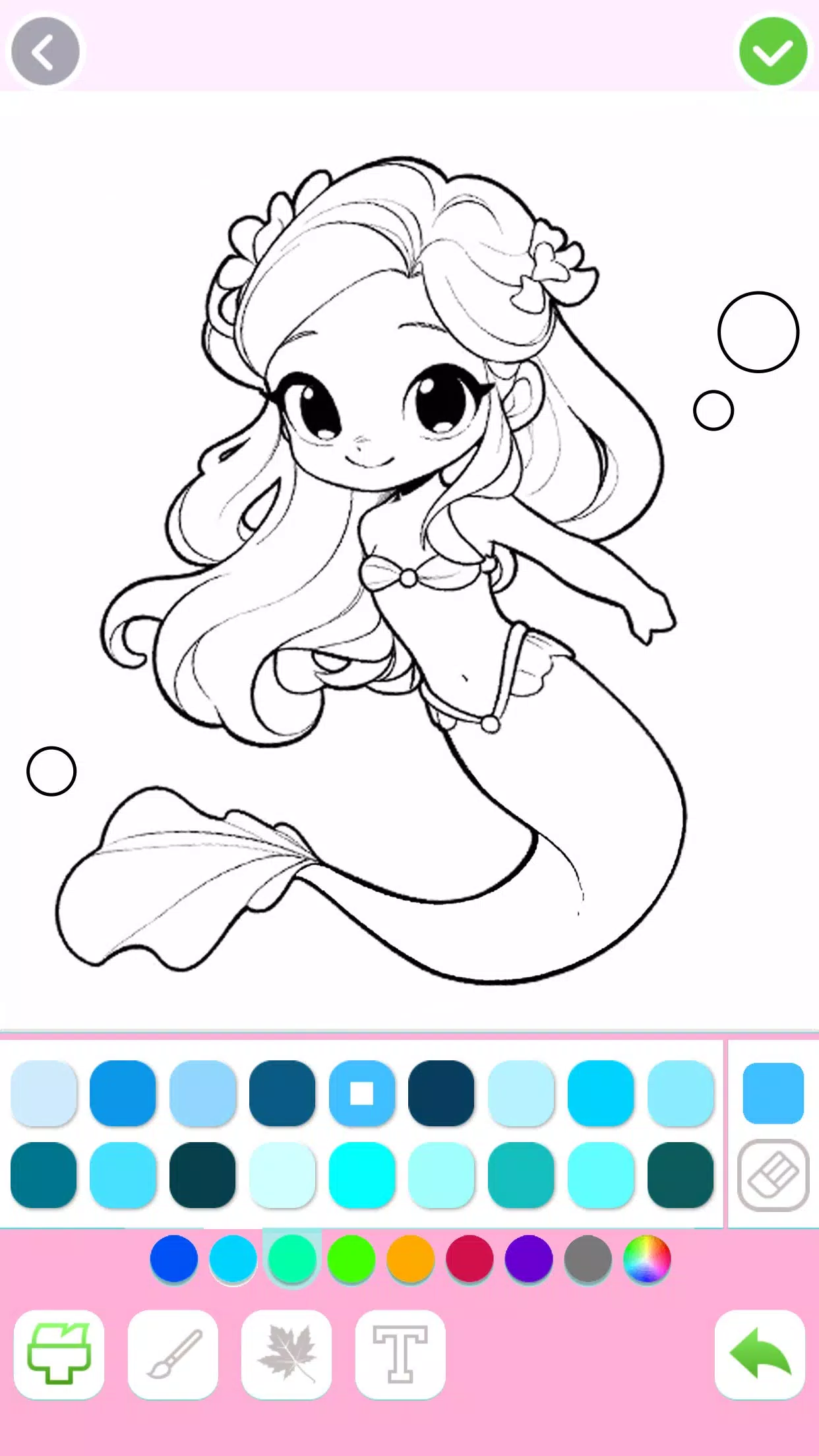 Mermaid Coloring:Mermaid games Capture d'écran 2