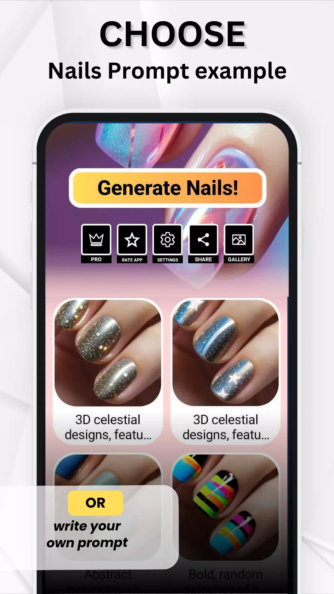 Try Nails-AI Fake Nail Designs Captura de tela 1