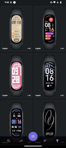 Schermata Mi Band 8 Watch Faces 2