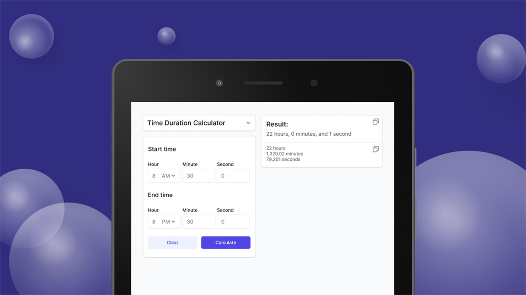 Schermata Time Duration Calculator 3