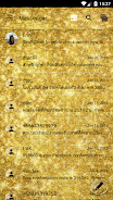 SMS Messages GlitterGold Glass Ekran Görüntüsü 2