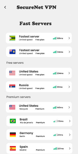 SecureNet VPN: Fast & Secure 스크린샷 3