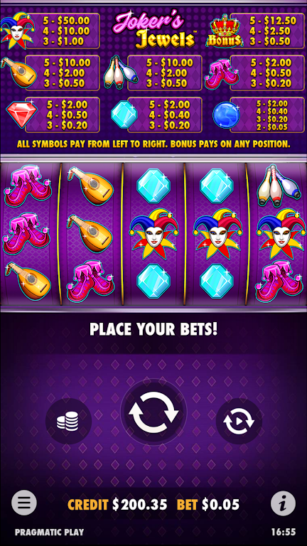 Joker’s Jewels Slot Casino Win Captura de pantalla 1