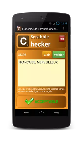 Word Checker - French Schermafbeelding 0