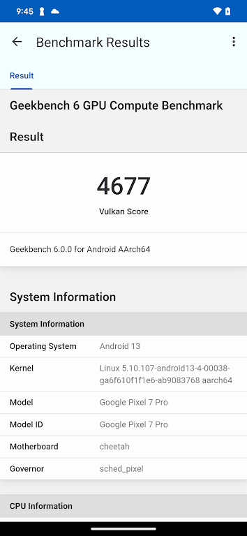 Geekbench 6 Captura de tela 3