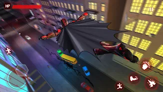 Bat Hero Spider Superhero Game スクリーンショット 1