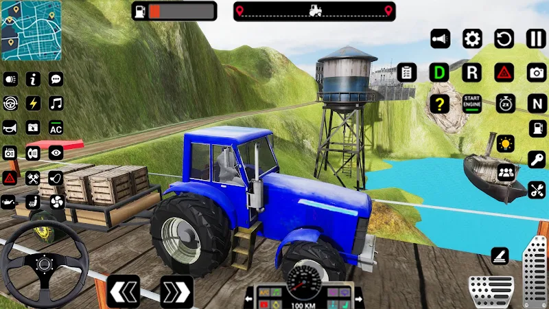 Tractor Trolly Driving Games Скриншот 1