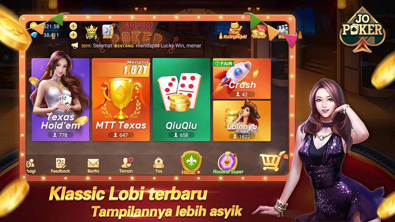 JOJO Texas Domino Gaple Slot Ảnh chụp màn hình 0