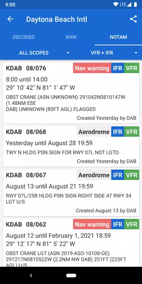 Avia Weather - METAR & TAF应用截图第3张