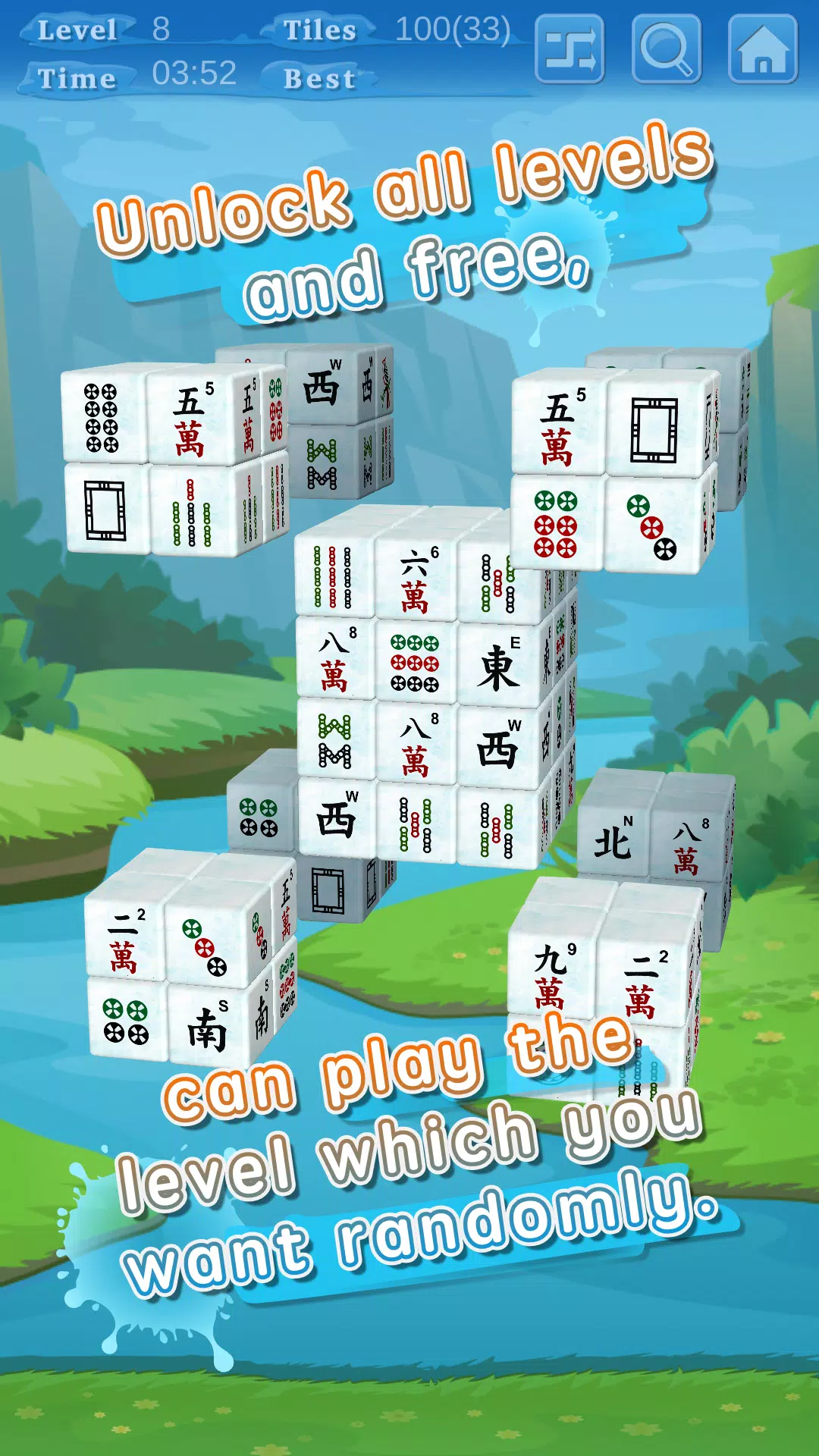 Stacker Mahjong 3D Captura de pantalla 2