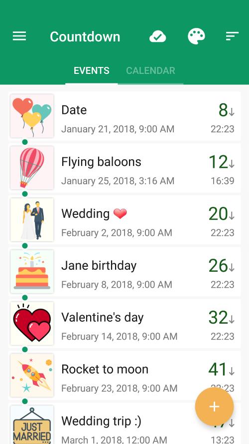 Countdown Days App & Widget Ảnh chụp màn hình 0