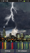 Thunderstorm Chicago - LWP Ảnh chụp màn hình 3