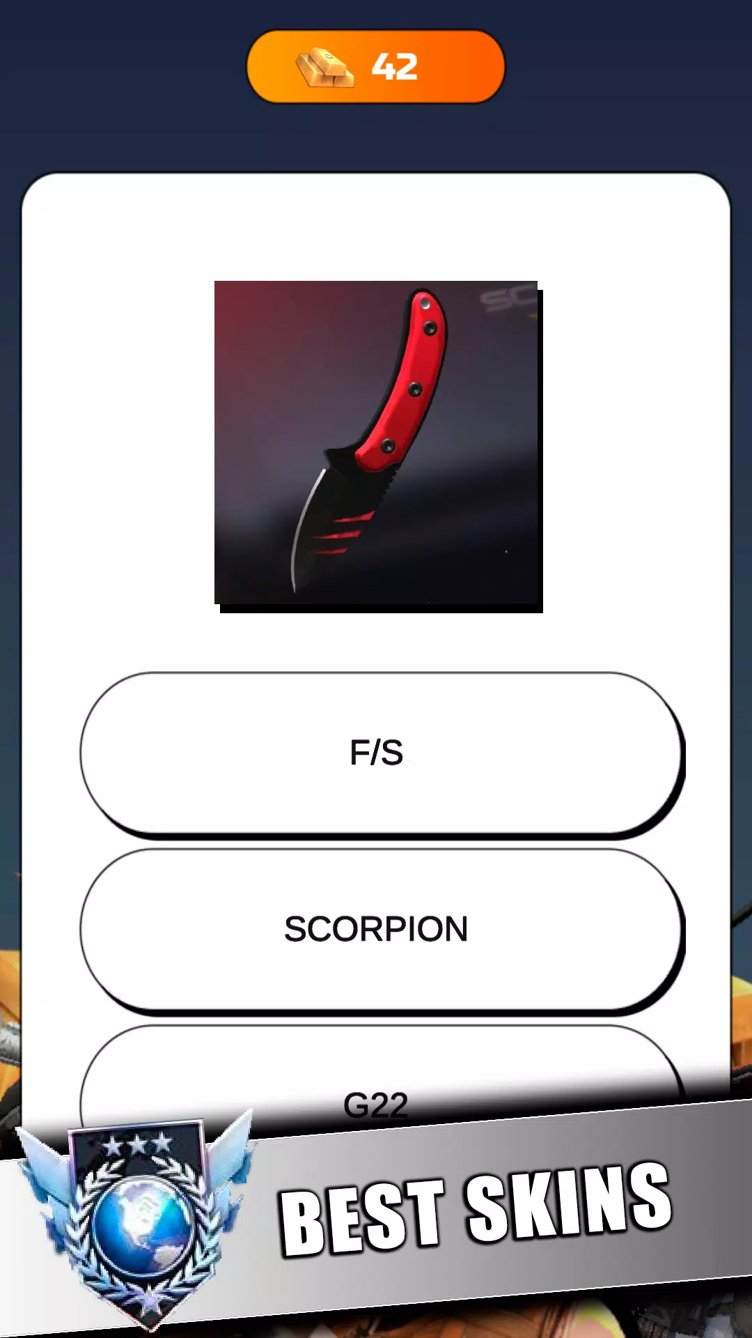 STANDOFF 2 - Mega Quiz Captura de tela 3