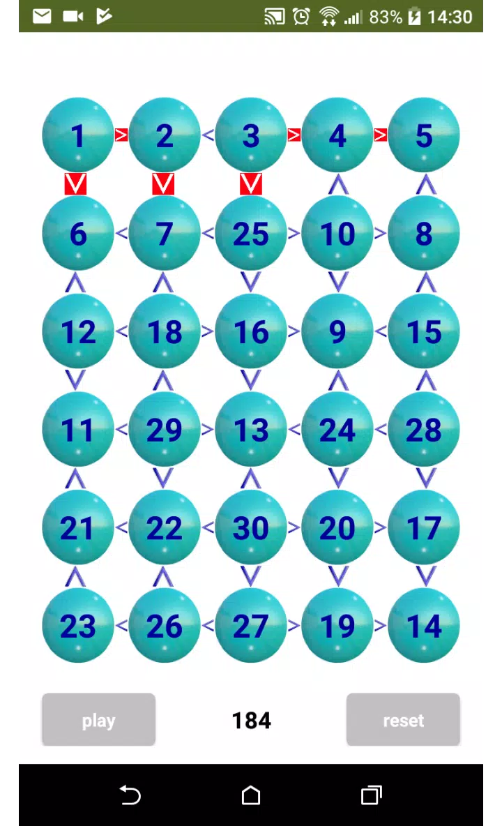 Numbers - Bigger or Smaller Screenshot 1