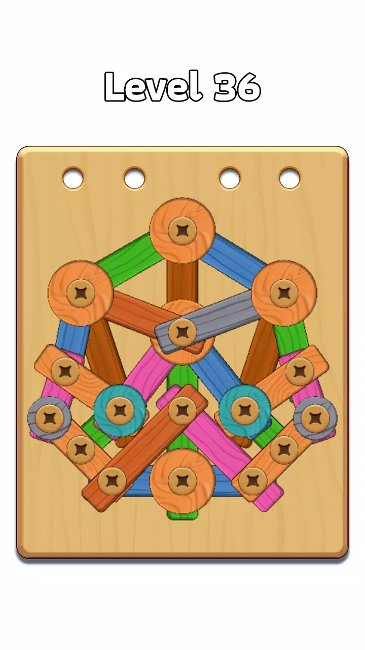 Wood Nuts & Bolt: Screw Puzzle Screenshot 1