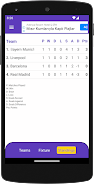 Fixture & Points Table Maker Capture d'écran 2