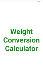 Weight Converter 스크린샷 1