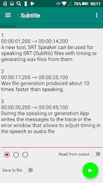 SRT Speaker subtitles to audio Captura de pantalla 1