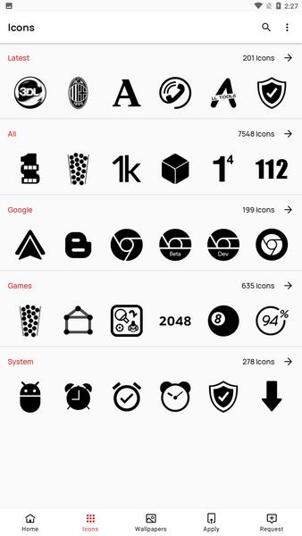 Zwart - Black Icon Pack Captura de tela 0