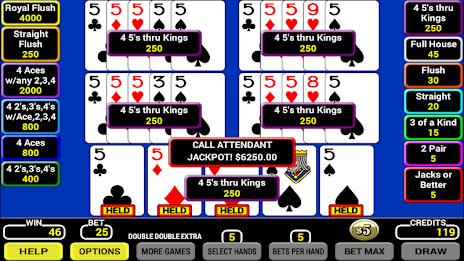 Schermata Five Play Poker 3