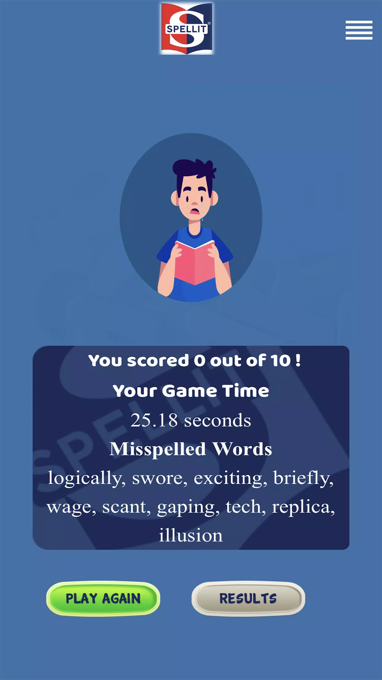 Schermata SPELLIT® SPELL WORDS WIN CASH 3