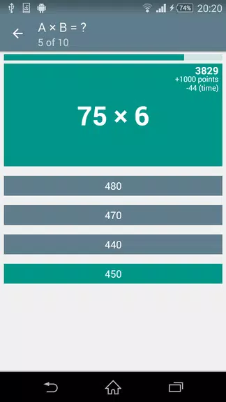 Schermata Math Game - Classic Brain Game 2