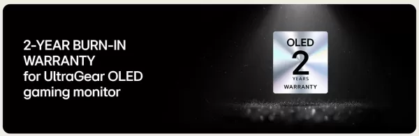 LG UltraGear OLED burn-in warranty details