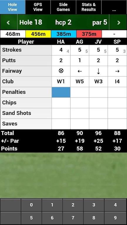 mScorecard - Golf Scorecard Screenshot 1