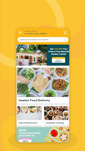 WhyQ Shiok Hawker Delivery Ekran Görüntüsü 0