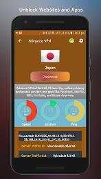 Advance VPN: Fast VPN App Captura de pantalla 1